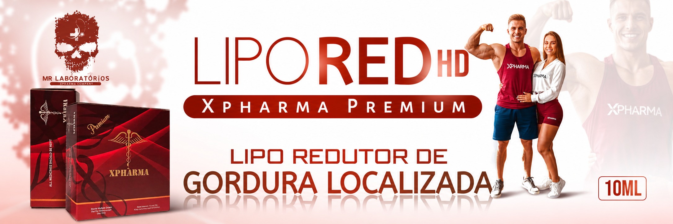 LipoRED HD institutional banner from the XPharma line